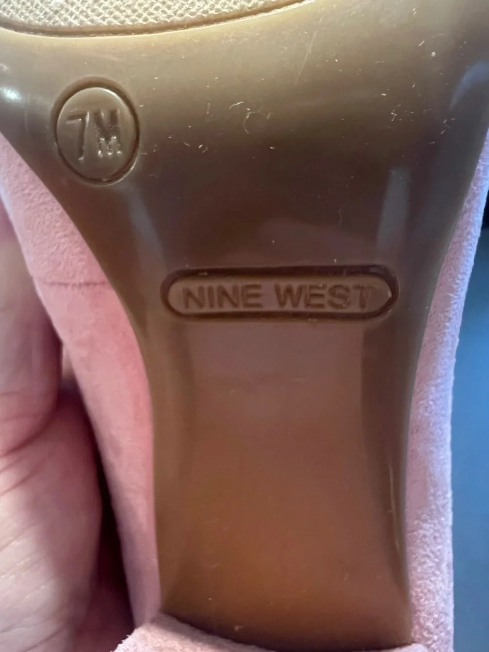 Nine West Pink Suede Pumps US 7M